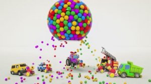 Детские песенки и стишки Раскрась шарики, Пой вместе в бинго и Колеса на автобусе