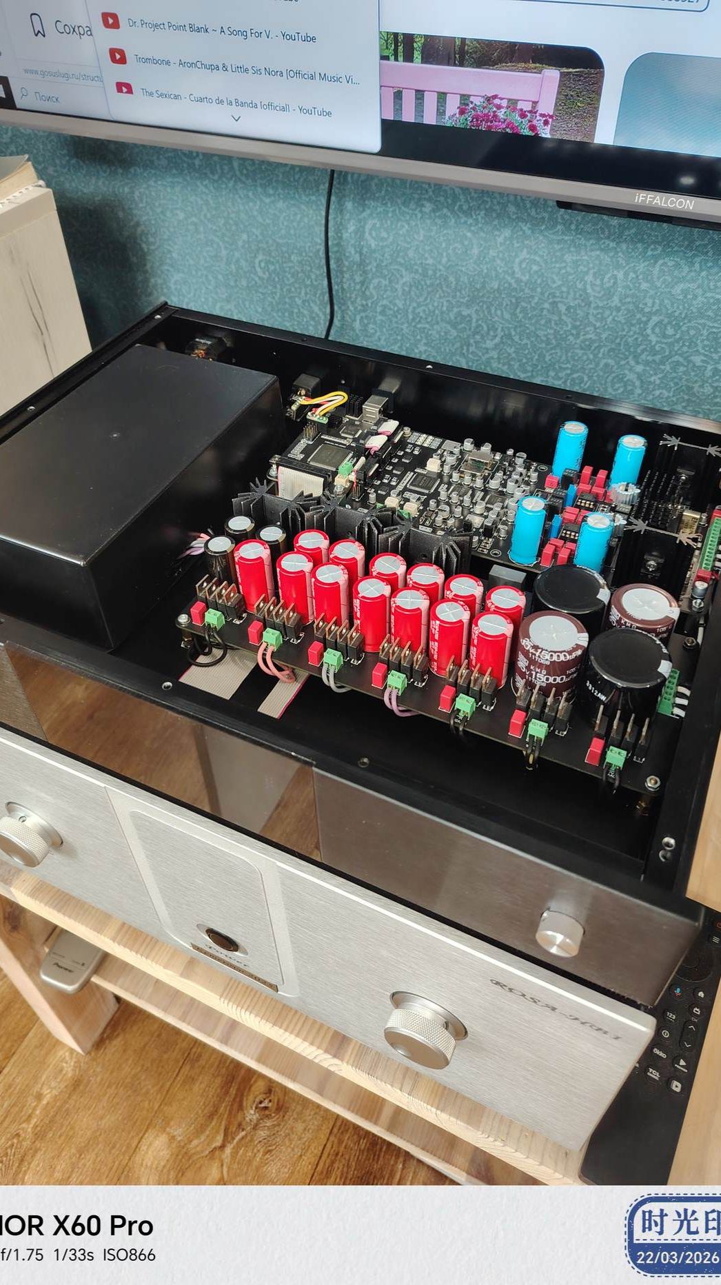 Вечером (Гибридный усилитель-мелкие мониторы).