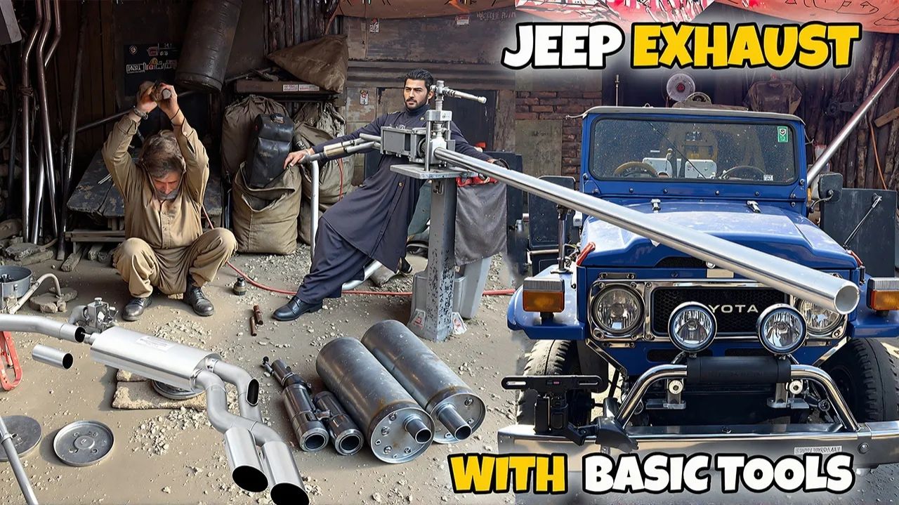 😱🔧 ЧЕЛОВЕК СОБИРАЕТ ВЫХЛОПНУЮ СИСТЕМУ ДЛЯ ДЖИПА