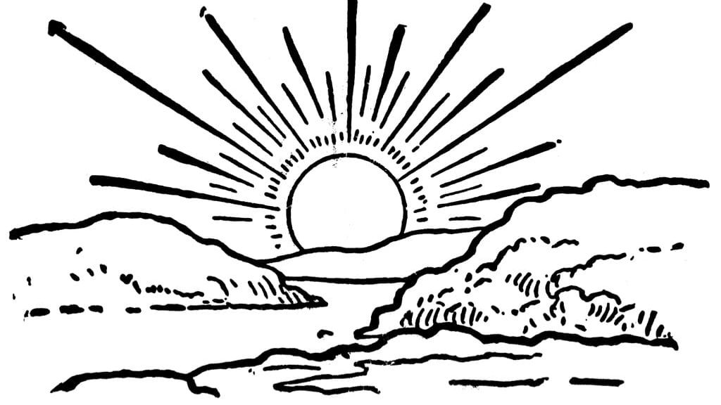 Нарисованное солнце