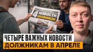 САМЫЕ ВАЖНЫЕ НОВОСТИ ДЛЯ ДОЛЖНИКОВ И ЗАЕМЩИКОВ В АПРЕЛЕ