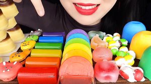 🌈 Радужные десерты 🌈 - СЛАДОСТИ и МАГИЧЕСКИЕ желе АСМР Мукбанг. ASMR еда.