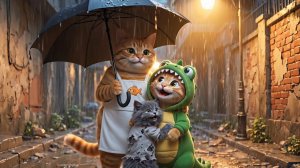 Кошачья история: Трогательный рыжий котёнок плачет по бездомной кошке