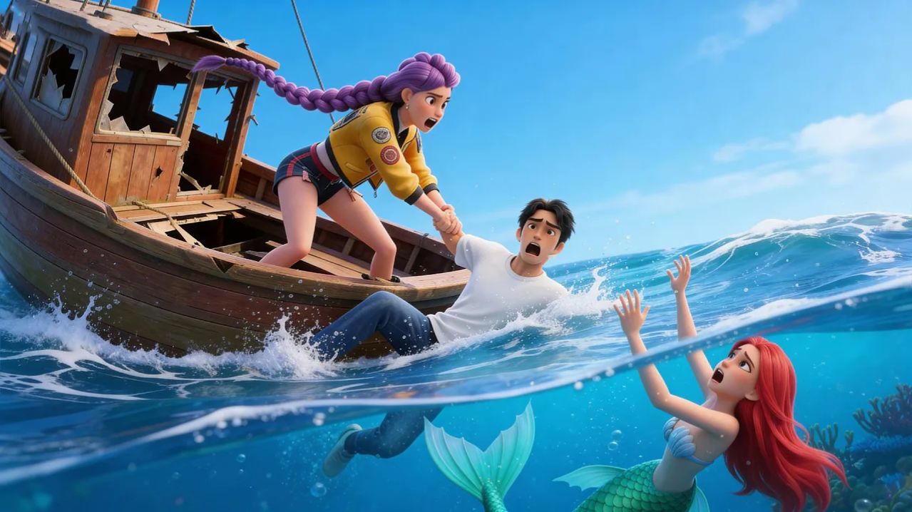 😱 Спасите РУМИ от цунами вместе с русалкой МИРОЙ ｜ Охотники на демонов KPOP