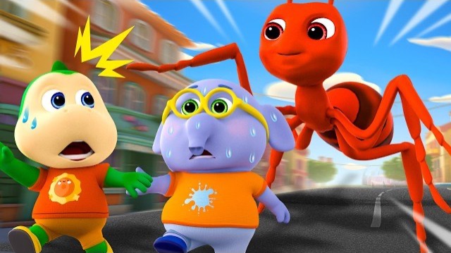 Ой, нет! Приближающийся гигантский монстр, миниатюра спайка | детская анимация Спайка