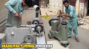 😱🔧 ПРОИЗВОДСТВО ШЛИФОВАЛЬНО-ПОЛИРОВАЛЬНОЙ МАШИНЫ С РЕГУЛИРУЕМОЙ СКОРОСТЬЮ ДЛЯ КАМЕННЫХ ПОЛОВ