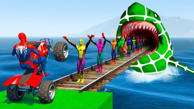 ЧЕЛОВЕК-ПАУК СПАСАЕТ БЭТМЕНА 🕷️ | БЭТМЕН vs ЖЕЛЕЗНЫЙ ЧЕЛОВЕК vs ВЕНОМGTA 5 СУПЕРГЕРОИ СМЕШНАЯ ИГРА