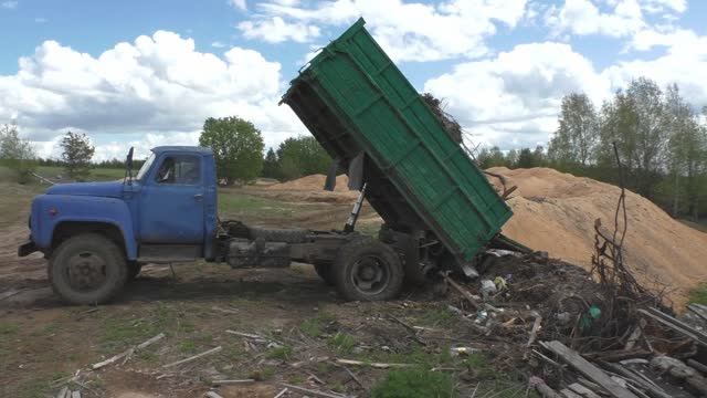 ГАЗ-53 САМОСВАЛ, ВЫВОЗ МУСОРА. ЧТО-ТО ПОШЛО НЕ ТАК!