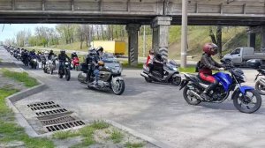 Открытие мото сезона 2026,движение колонны.