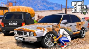 ОПЕРСКАЯ ЕЗДА В GTA 5 - НАШЕЛ В ГОРАХ РЖАВУЮ BMW M5 E34! ОПАСНАЯ ЕЗДА НА РАЗБИТОЙ БМВ! 🌊ВОТЕР