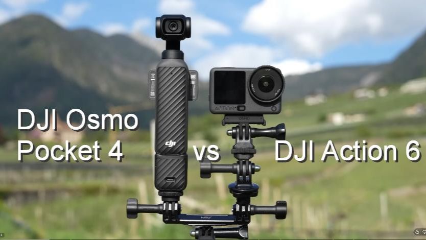 Сравниваем DJI Osmo Pocket 4 и DJI Action 6