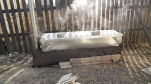 печка для варки ивовых прутьев