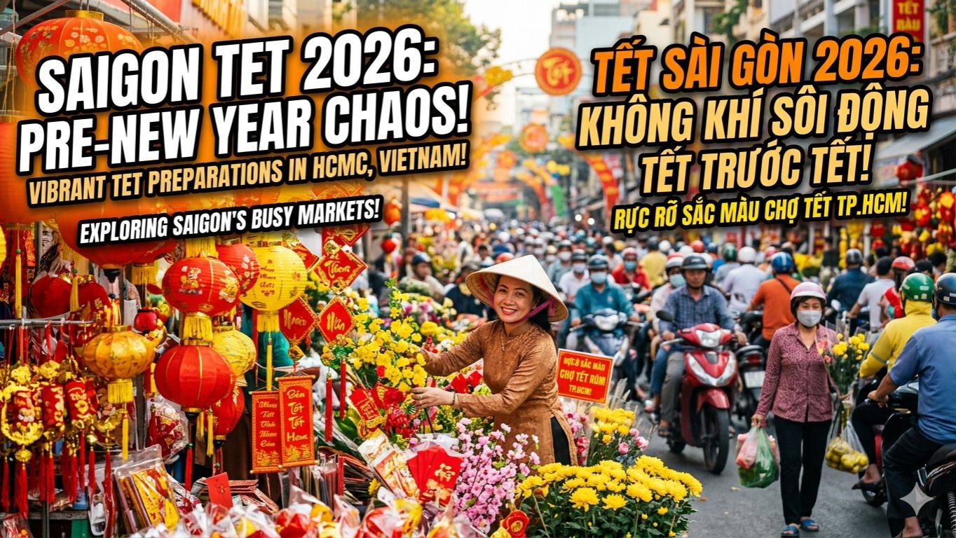 Тет в Хошимине: Куда все бегут перед Новым годом? 🧨