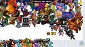 все персонажи из игры Poppy play time