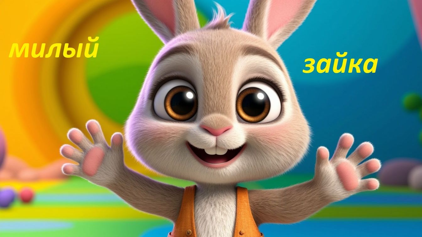 🐰 Зарядка для глаз с милым зайкой 👀 Весёлая песенка для малышей смотреть онлайн