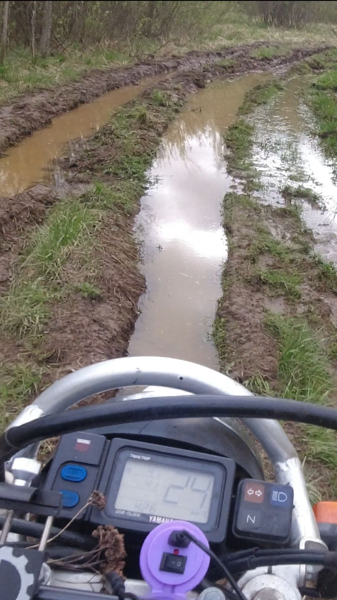 Yamaha TTR250 на оффроаде 285в