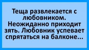 Анекдоты | Тёща развлекается с любовником... | Анекдоты смешные | Юмор