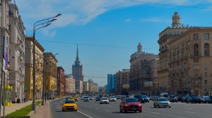 Великолепный Кутузовский проспект и Москва-сити на фоне красивого заката. Прогулка по МОСКВЕ.