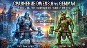 Битва титанов: Локальные LLM Qwen против Gemma на ПК #llM #нейросети #localllM #обзорнейросетей