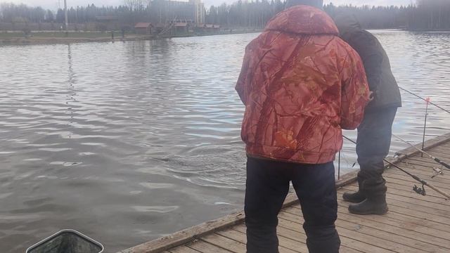 поимка форели