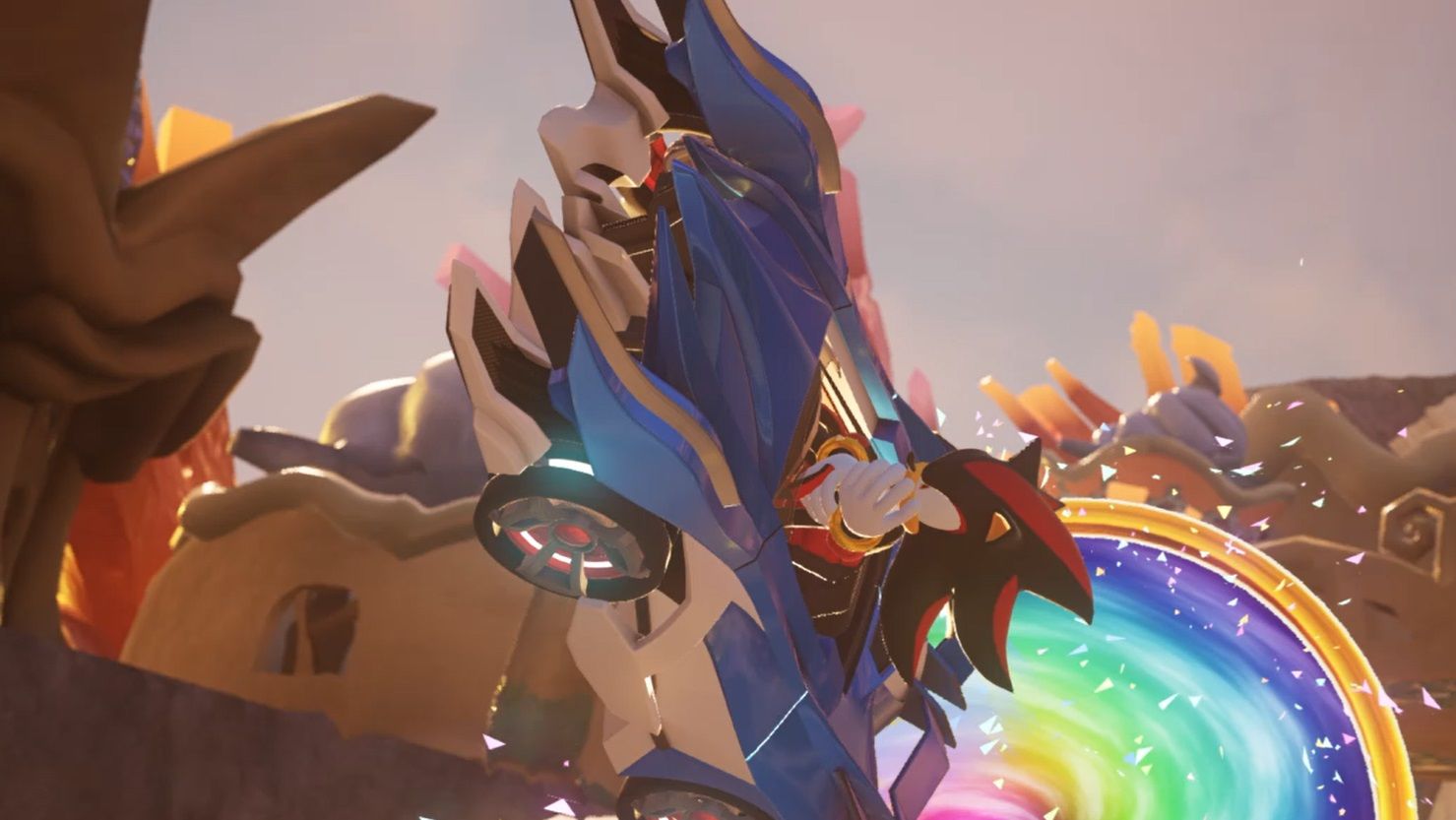 Sonic Racing CrossWorlds. Гонка 3. Шэдоу и Завок. Коралловый город.