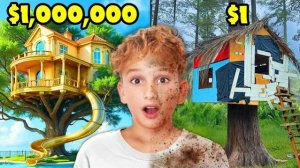 Домик на дереве за 1 доллар против домика за 1 000 000 долларов!
