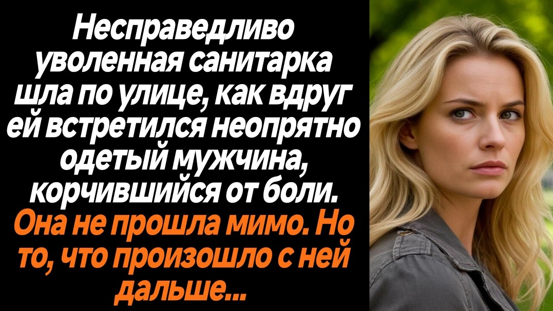 Жизненные истории/Уволенная санитарка шла по улице и навстречу ей встретился человек, загибался от б