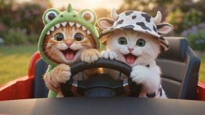 Кошачья история | Рыжий котёнок проводит счастливый день с лучшим другом