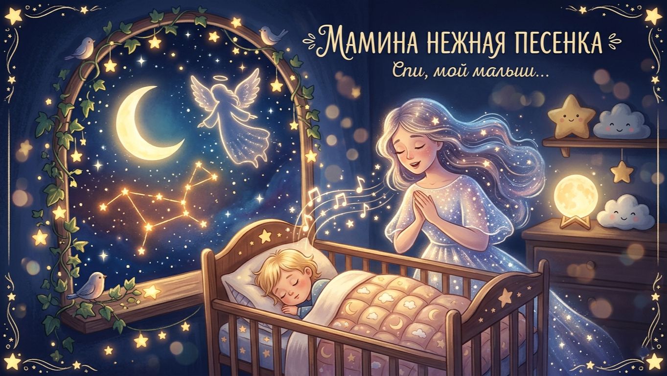 🌙 Колыбельная: Мамина нежная песенка — Спи, мой малыш