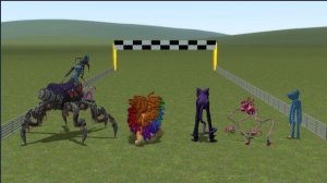 КТО БЫСТРЕЕ ИЗ ПОППИ ПЛЕЙТАМ. ГОНКА МОНСТРОВ!