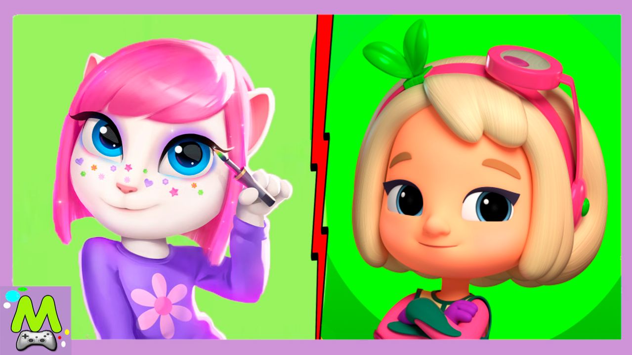 Говорящая Анджела против Флоры и ее Команды.Милые Питомцы в Играх.Кто Лучше