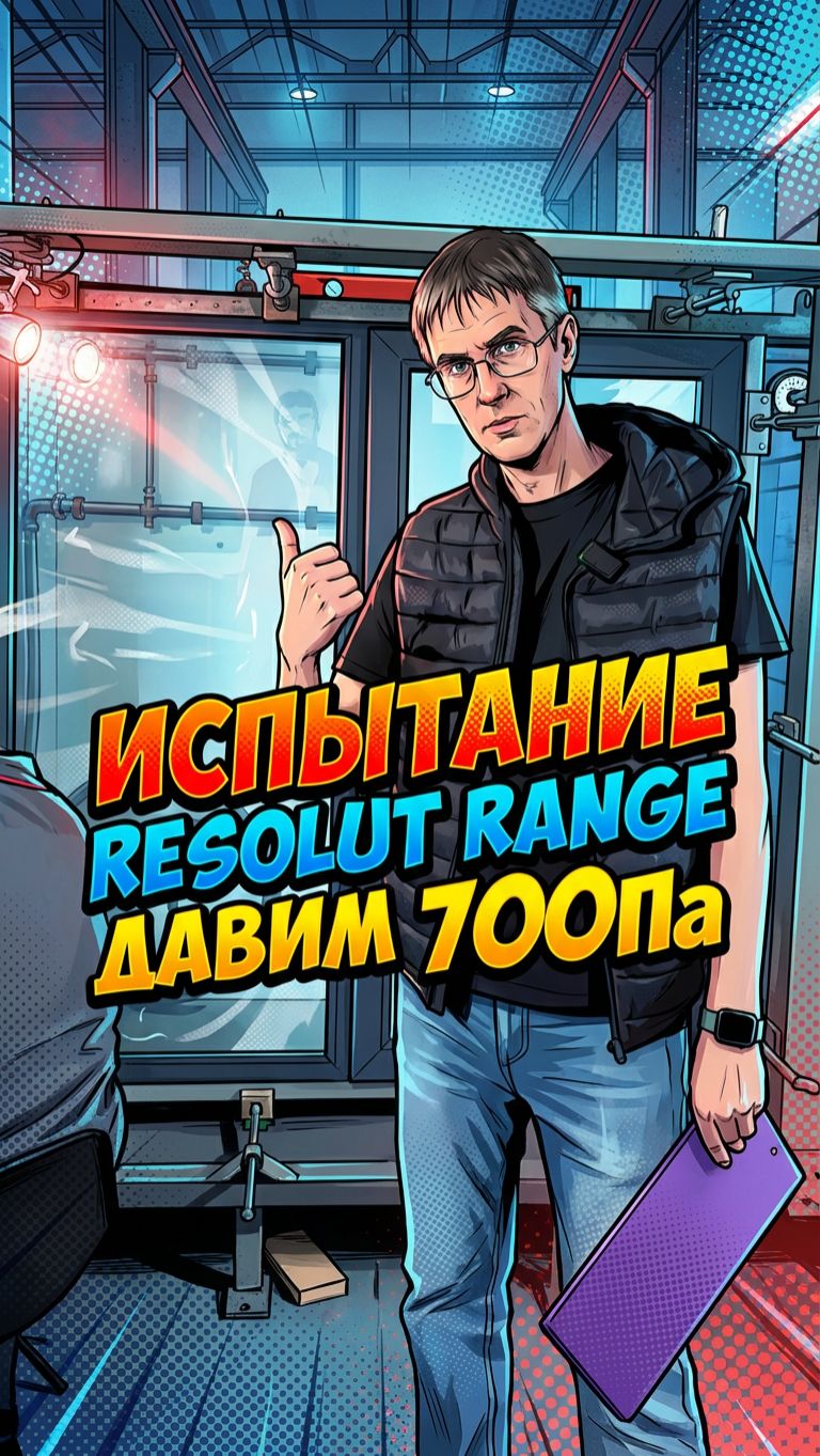 ИСПЫТАНИЕ  ПРОДУВКА - 700Па  Момент съемки нового обзора.