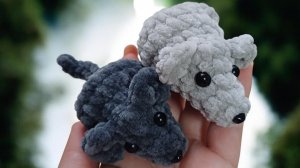 Новые игрушки из остатков пряжи. Неделя √2