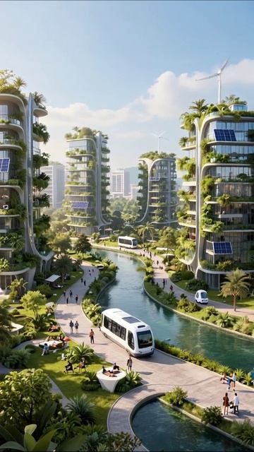 Будущее городов: Устойчивое развитие и экотехнологии экогород устойчивоеразвитие технологии
