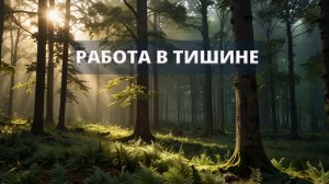🌿 Музыка для работы — осознанное пространство и звуки леса