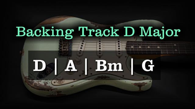 Rock Backing Track D Major  100 BPM  Guitar Backing Track
