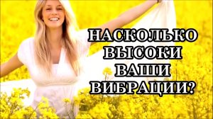 НАСКОЛЬКО ВЫСОКИ ВАШИ ВИБРАЦИИ? Послание Архея Вера.
