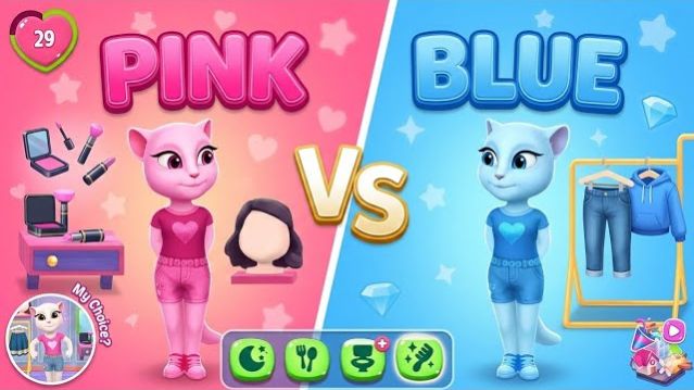 РОЗОВАЯ АНДЖЕЛА 💕 vs СИНЯЯ АНДЖЕЛА 💙 | МОЯ ГОВОРЯЩАЯ АНДЖЕЛА 2 |