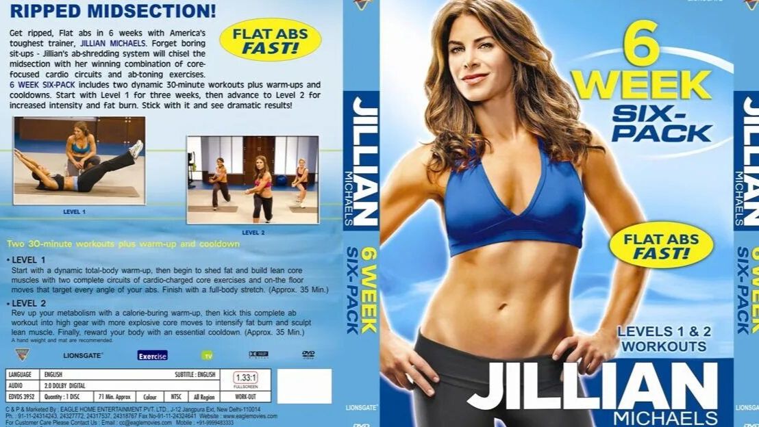 Jillian Michaels - 6 Week Six-Pack. Джиллиан Майклс Плоский живот за 6 недель. Уровень 1