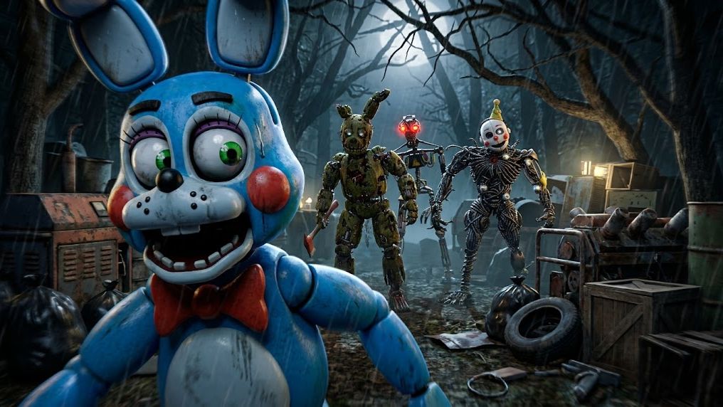 🔷БЕШЕНЫЕ АНИМАТРОНИКИ С ТОПОРОМ🔷Bite By Night (Roblox)