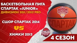 СШОР Спартак 2014 vs Химки 2013