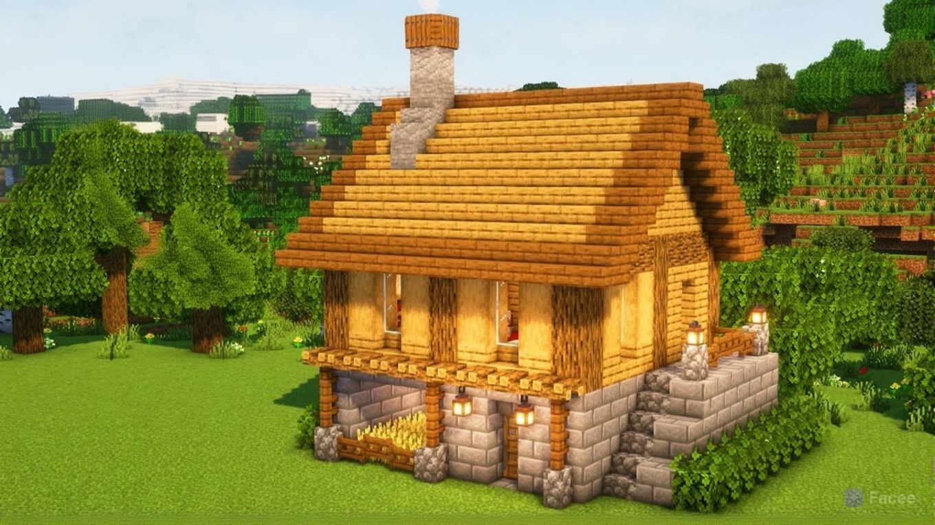 МАЙНКРАФТ Как построить стартовый дом - Майнкрафт гайд туториал новые видео