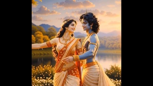 Божественный танец Шри Радхи с Кришной!!