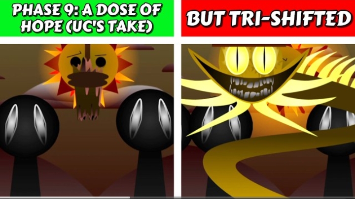 Sprunki Phase 9 A Dose Of Hope (Uc's Take) Vs But Tri-shifted