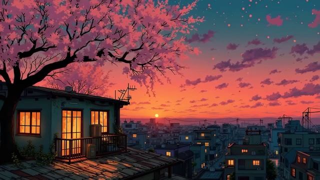Весенний город Lo Fi City🌃 Lofi Beats для сна, расслабления Lofi Music Lofi Live Лофи Хип Хоп