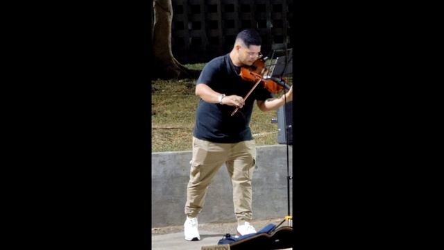 скрипка на улице Панамы