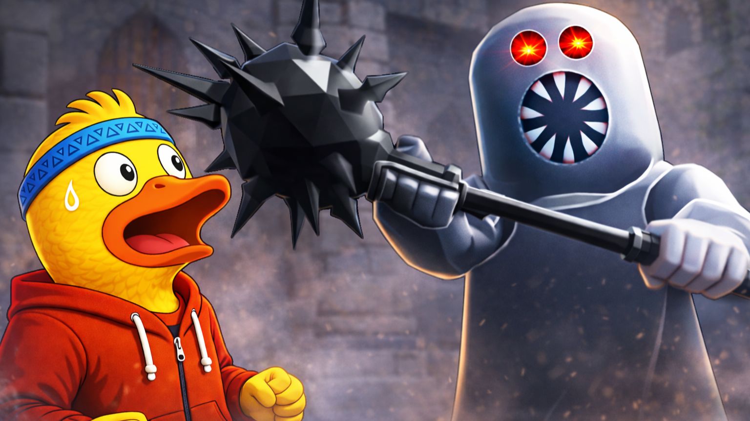 ПОБЕГ ОТ СТРАШНОГО ПРИЗРАКА В ЗАМКЕ в Roblox!