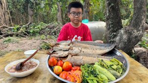 Шеф-повар Сейхак - вкусное приготовление жареной рыбы «змеиная голова»