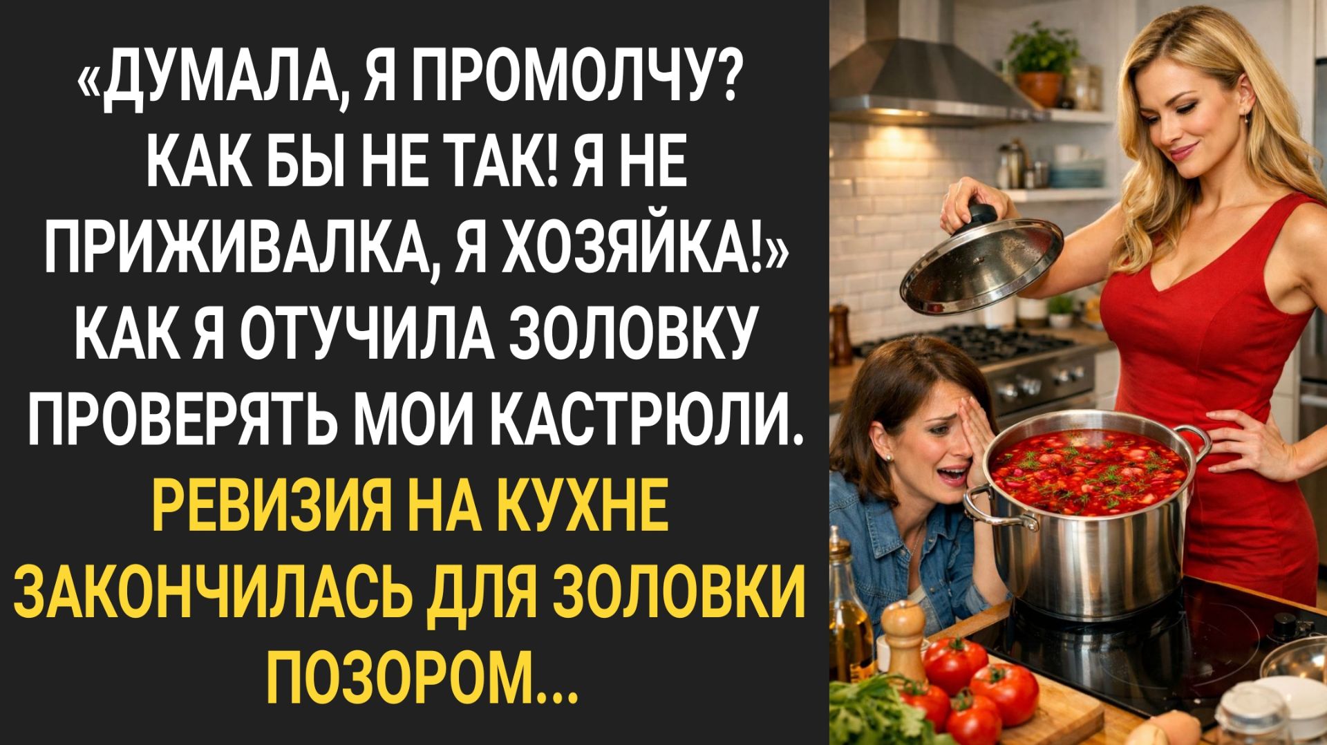 Как я отучила золовку проверять мои кастрюли. Ревизия на кухне закончилась для золовки позором.