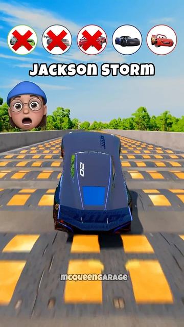 👉 Маккуин Vs Джексон Шторм 🚗 100 препятствий! Кто проедет? 😱